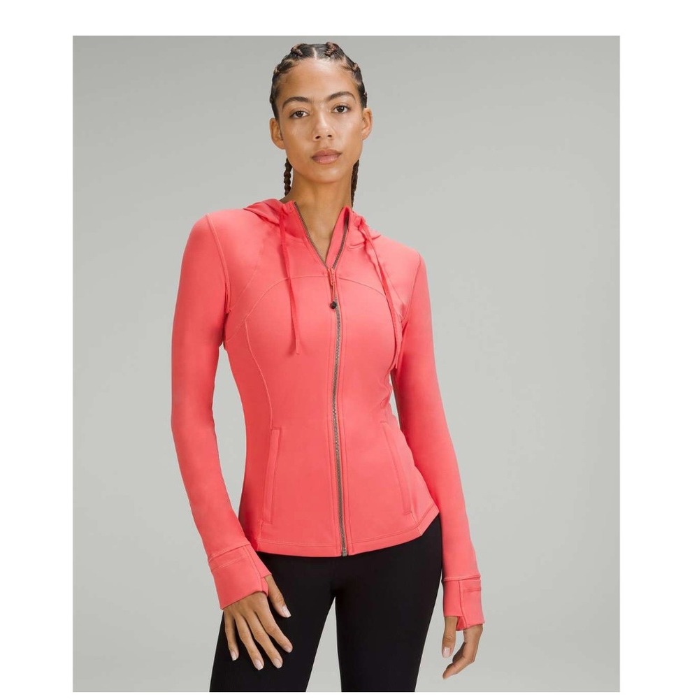 Lululemon Hooded Define Jacket Womens 2 Pink Luon Full Zip Activewear